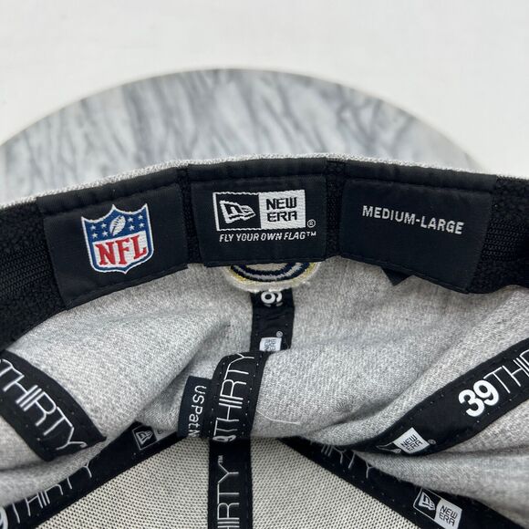 New Era LA Rams Cap Mens M/L Fitted Navy Grey 39Thirty NFL Football Hat - Picture 9 of 12